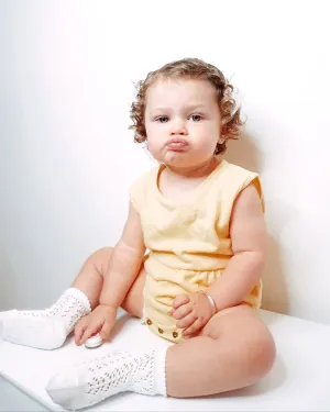 Terry Towelling Lemon Romper