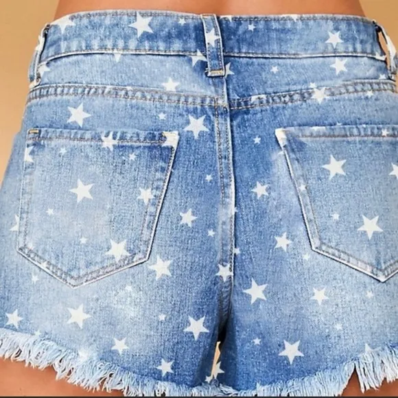 The SKYE Star Print Denim Cut-Off