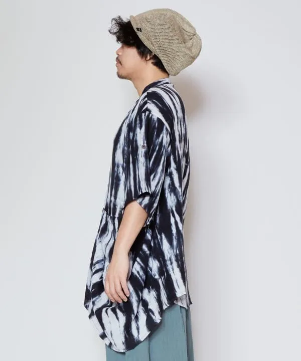 Tie Dye Collarless Shirt