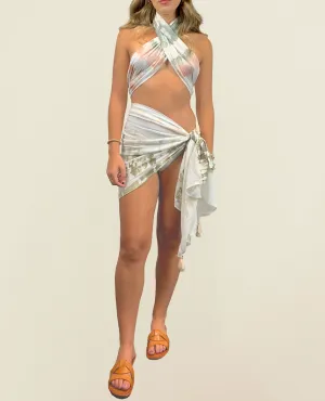 Tie Dye Halter Wrap Top