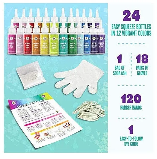 Tie Dye Party Kit - (12-Pack) | Doodle Hog