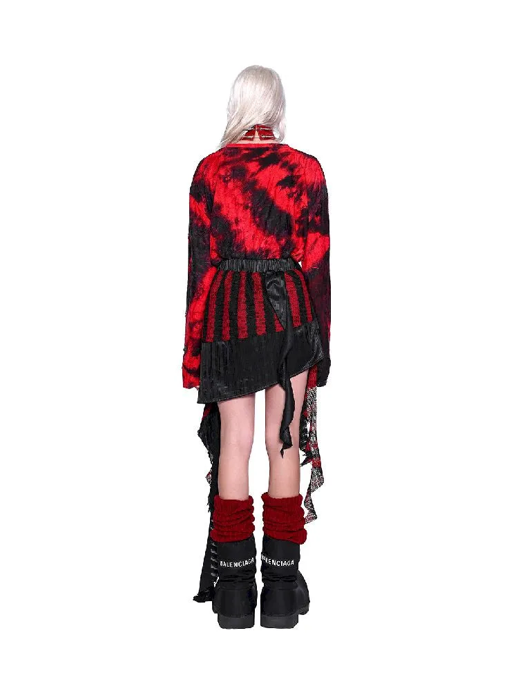 Tie Dye Print Long T-Shirt【s0000011021】