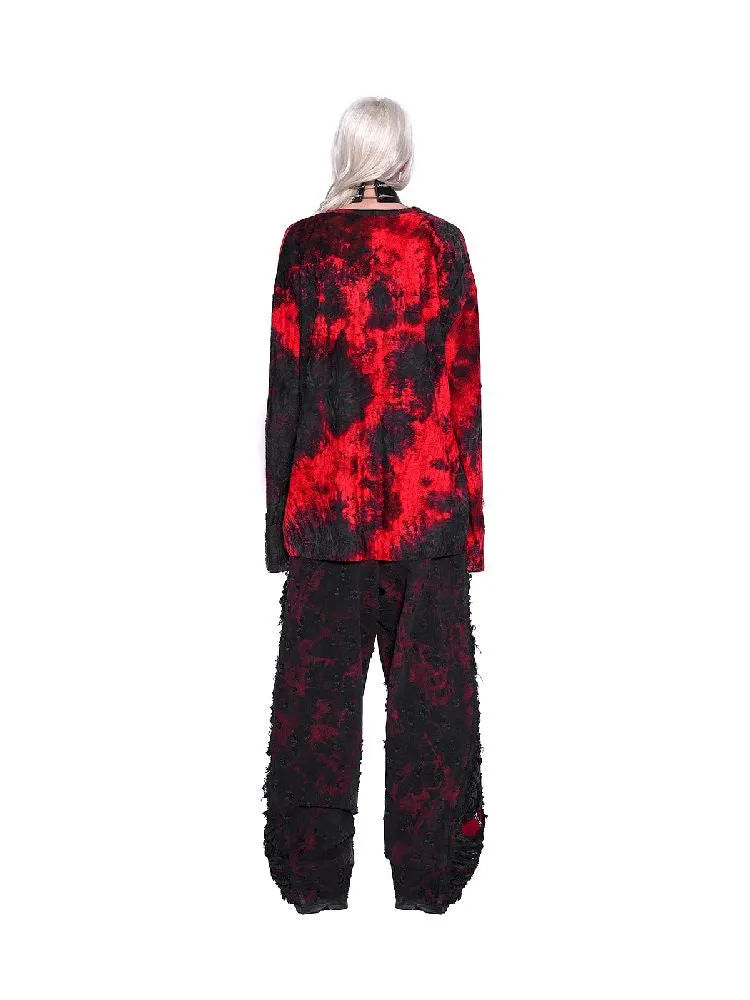 Tie Dye Print Long T-Shirt【s0000011021】