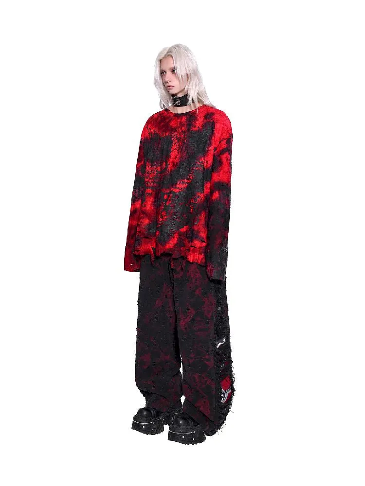 Tie Dye Print Long T-Shirt【s0000011021】