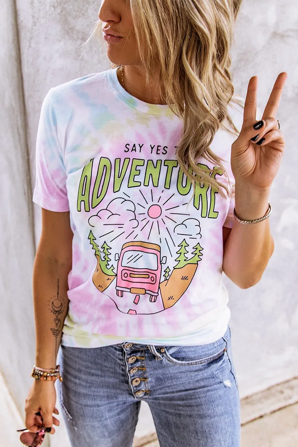 Tie-dye Print Tee