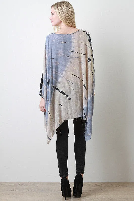 Tie-Dye Sharkbite Dolman Top