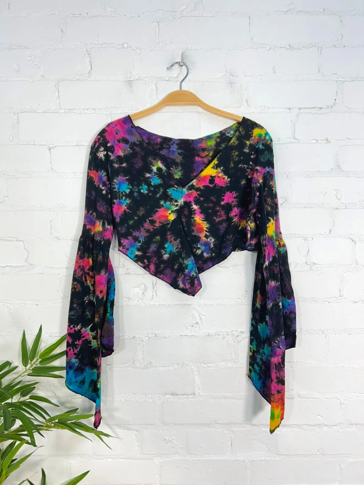 Tie Dye Sleeveless Tassel Top