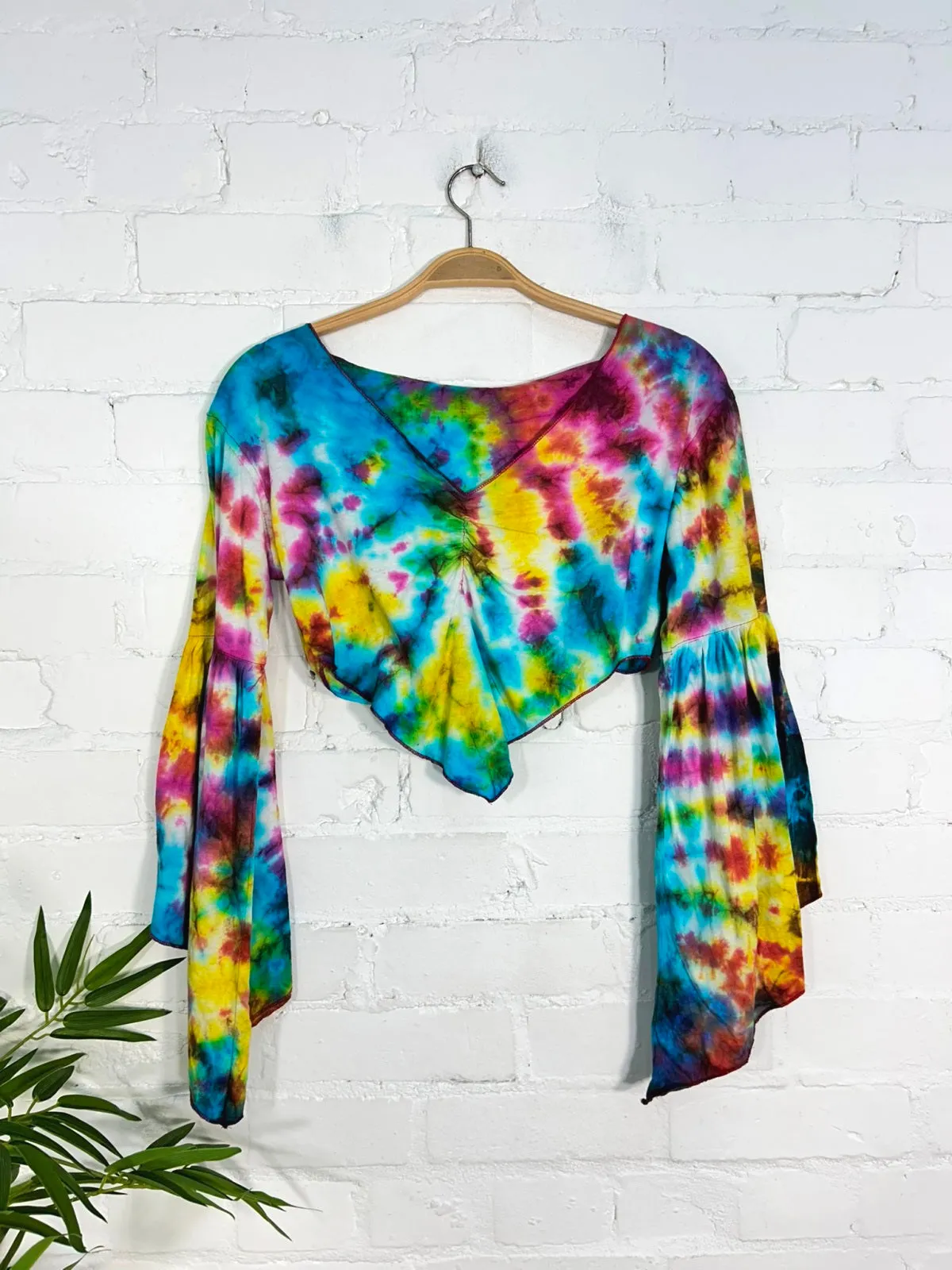 Tie Dye Sleeveless Tassel Top