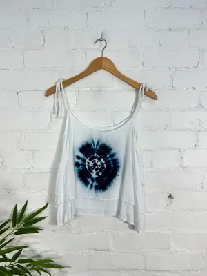 Tie Dye Strappy Double Layer Vest