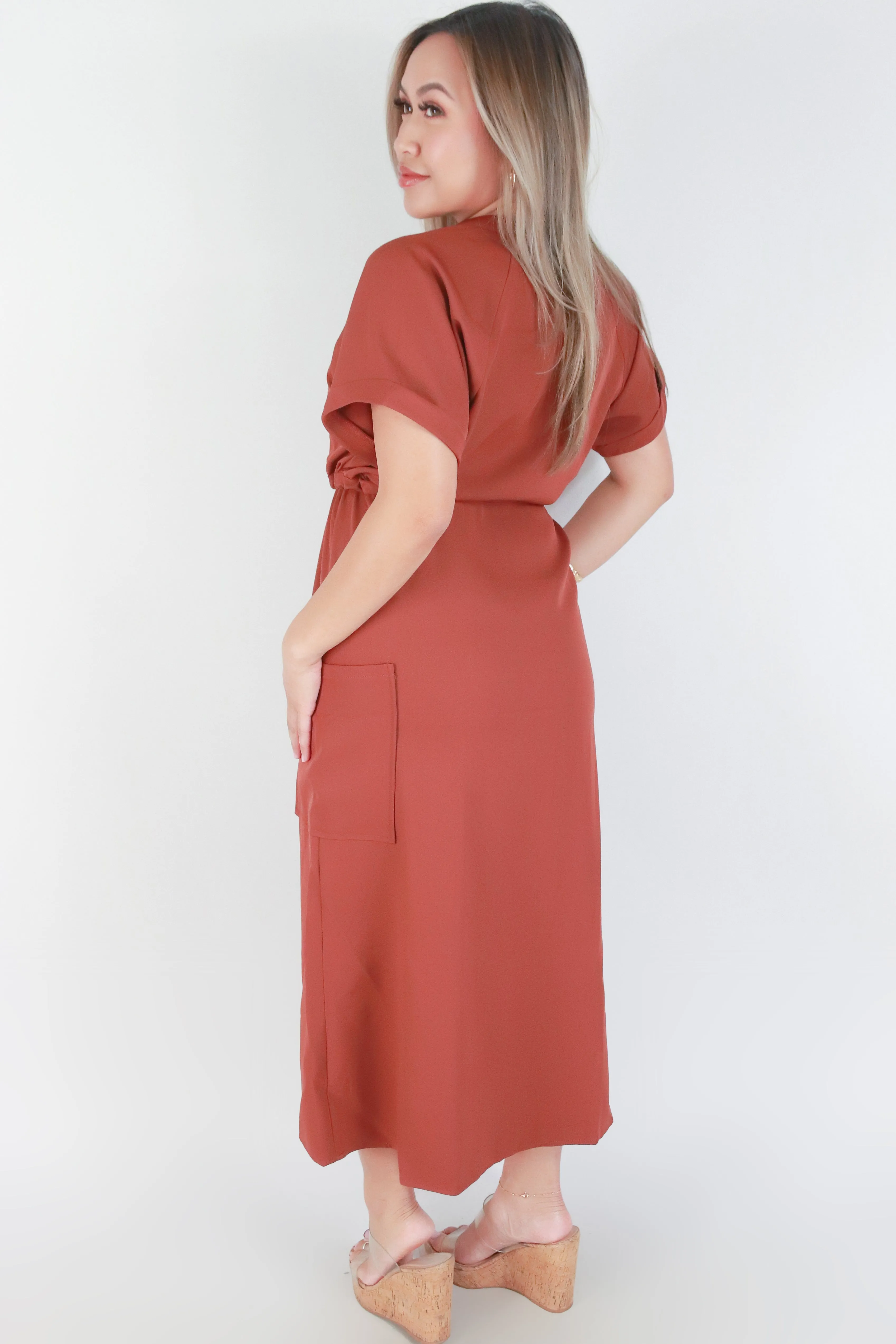 TIE WAIST MAXI DRESS