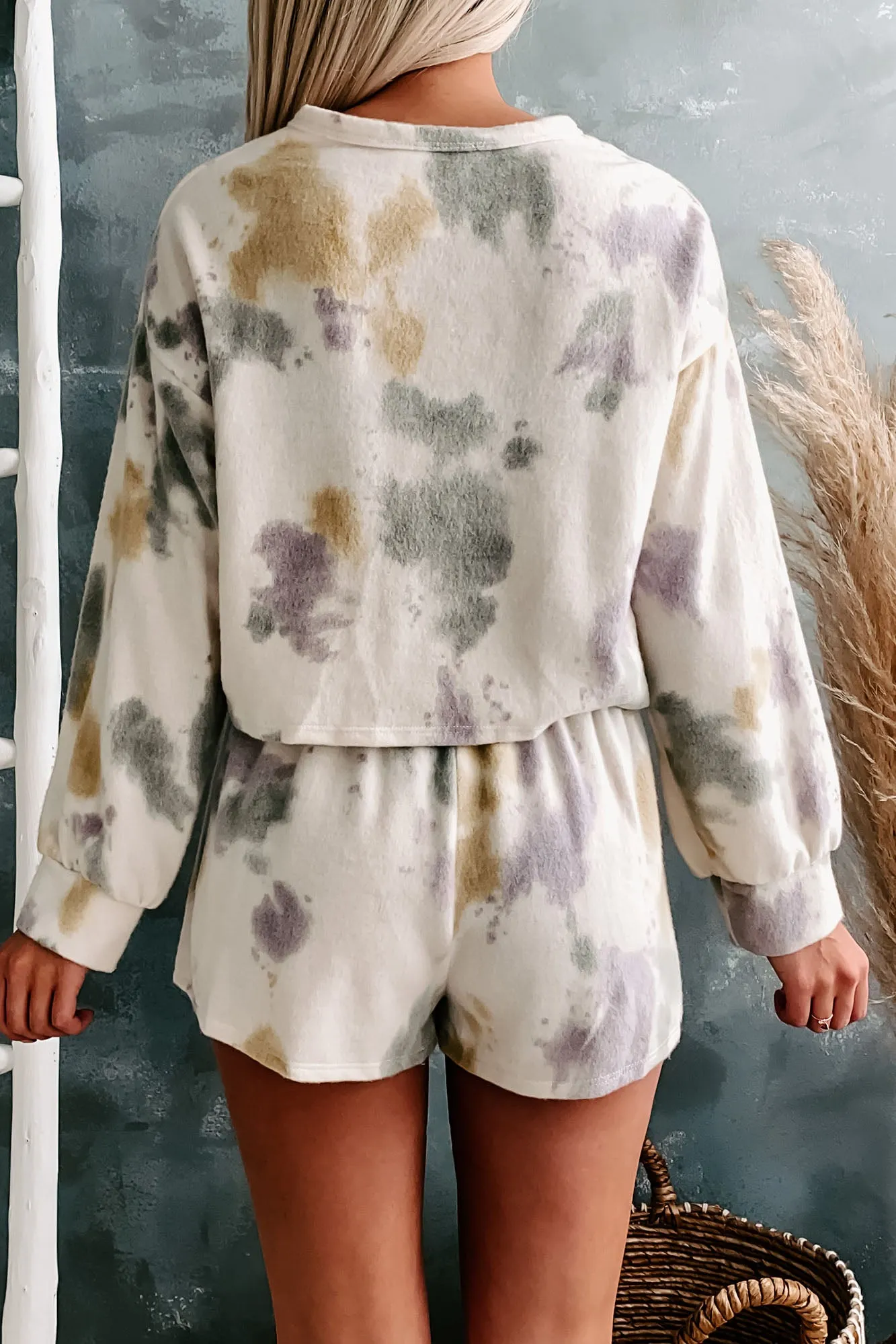 To Dye For Two Piece Tie-Dye Set (Purple/Lime)