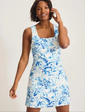 Tommy Bahama Women's Abby Intrlck Flora Fresco Dress - White