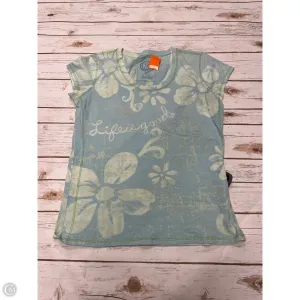 Top Short Sleeve By Life Is Good In Tie Dye Print, Size: L