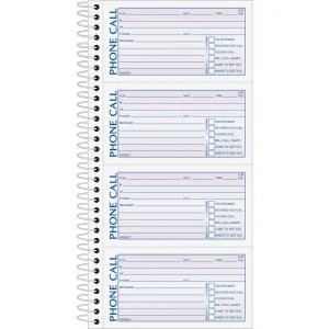 TOPS Spiral Carbonless While You Were Out Book