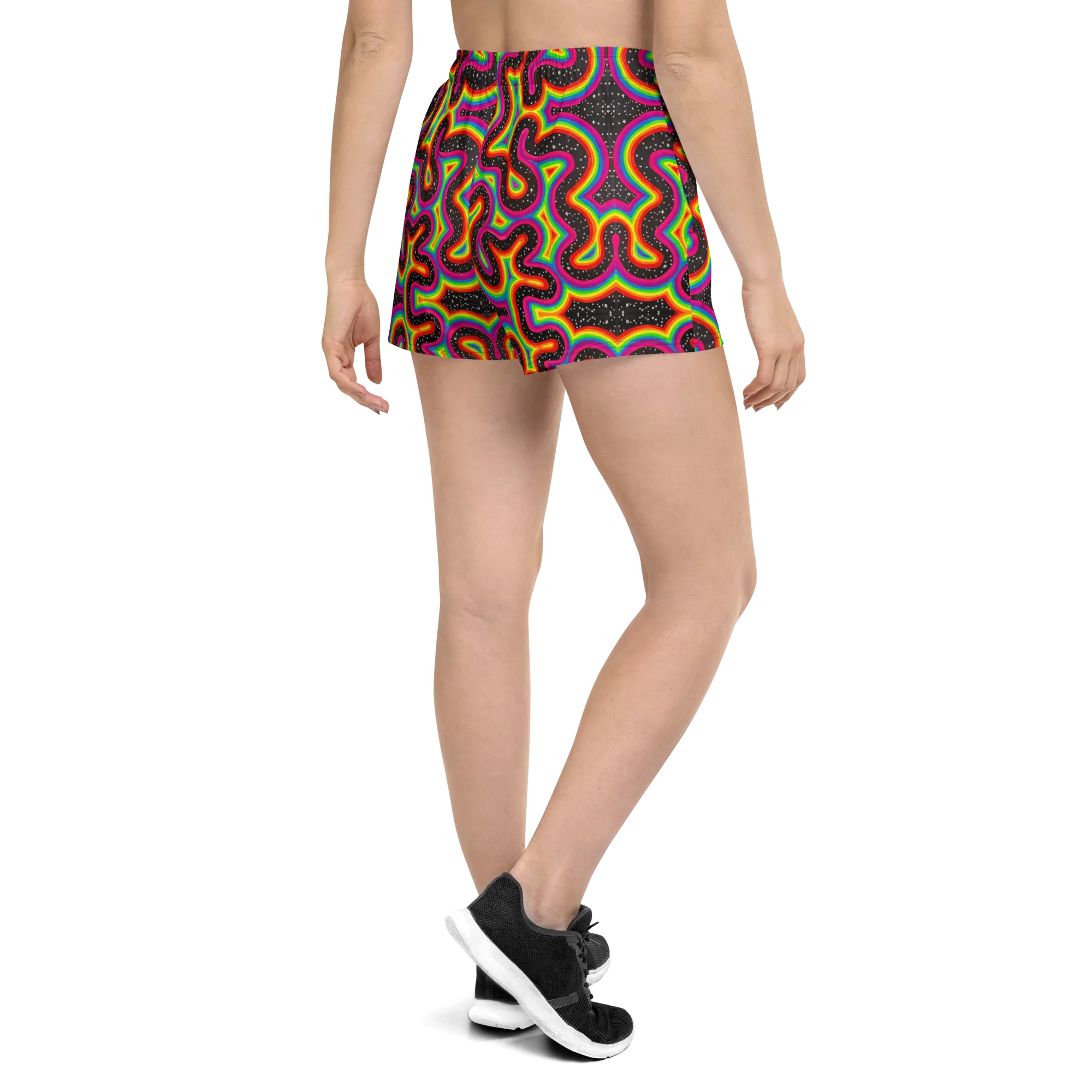 Unisex Running Shorts (Recycled Material)- "Rainbow Rovd" Design