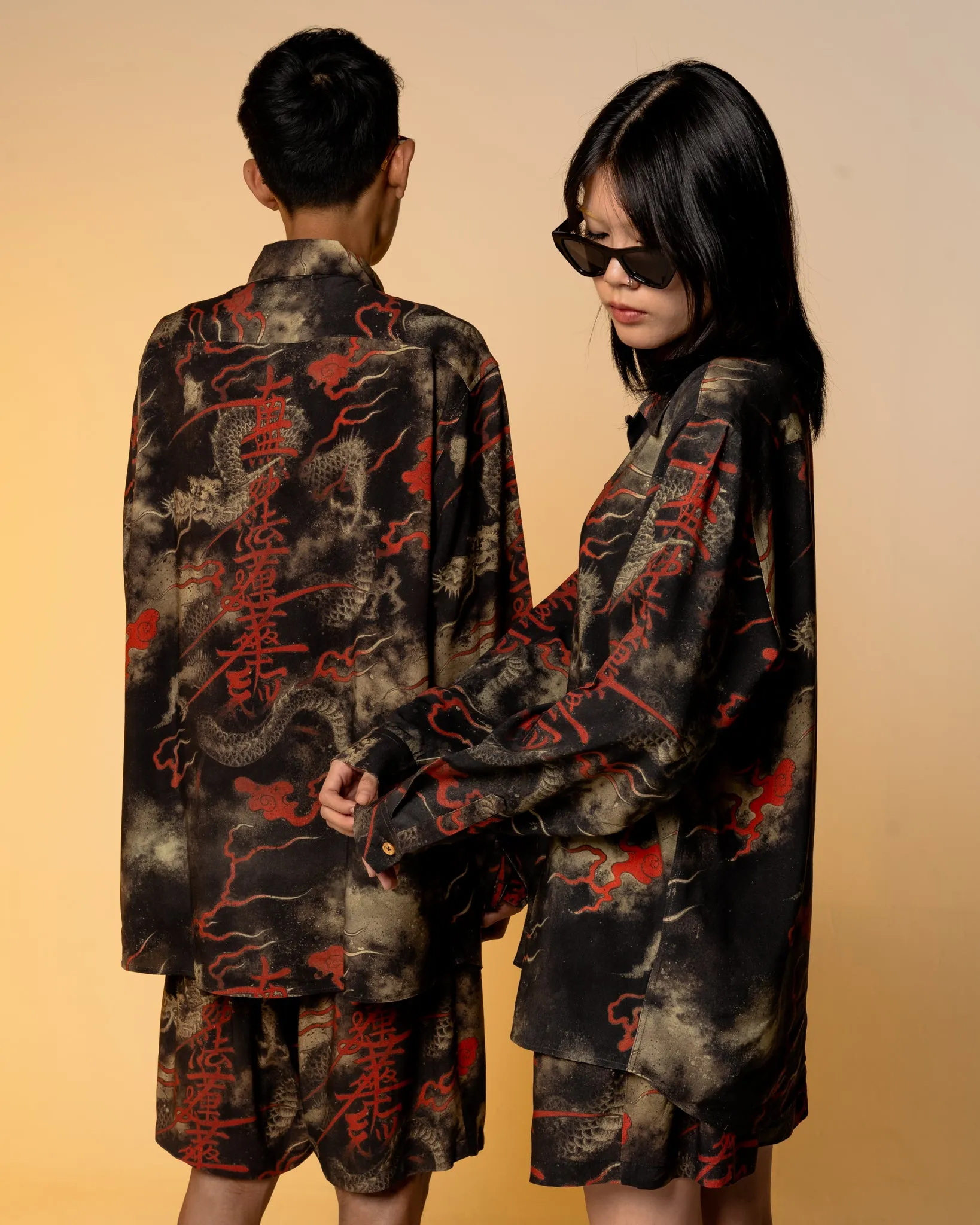 [UNISEX] SHANE TAN X LOCO MOSQUITO "DAIMOKU DRAGON" SHORTS
