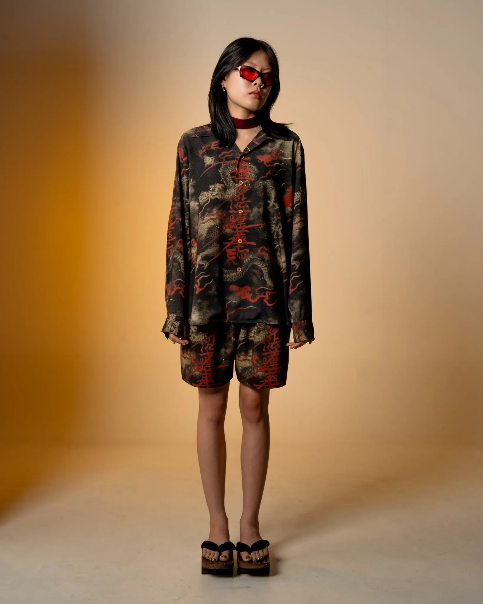 [UNISEX] SHANE TAN X LOCO MOSQUITO "DAIMOKU DRAGON" SHORTS
