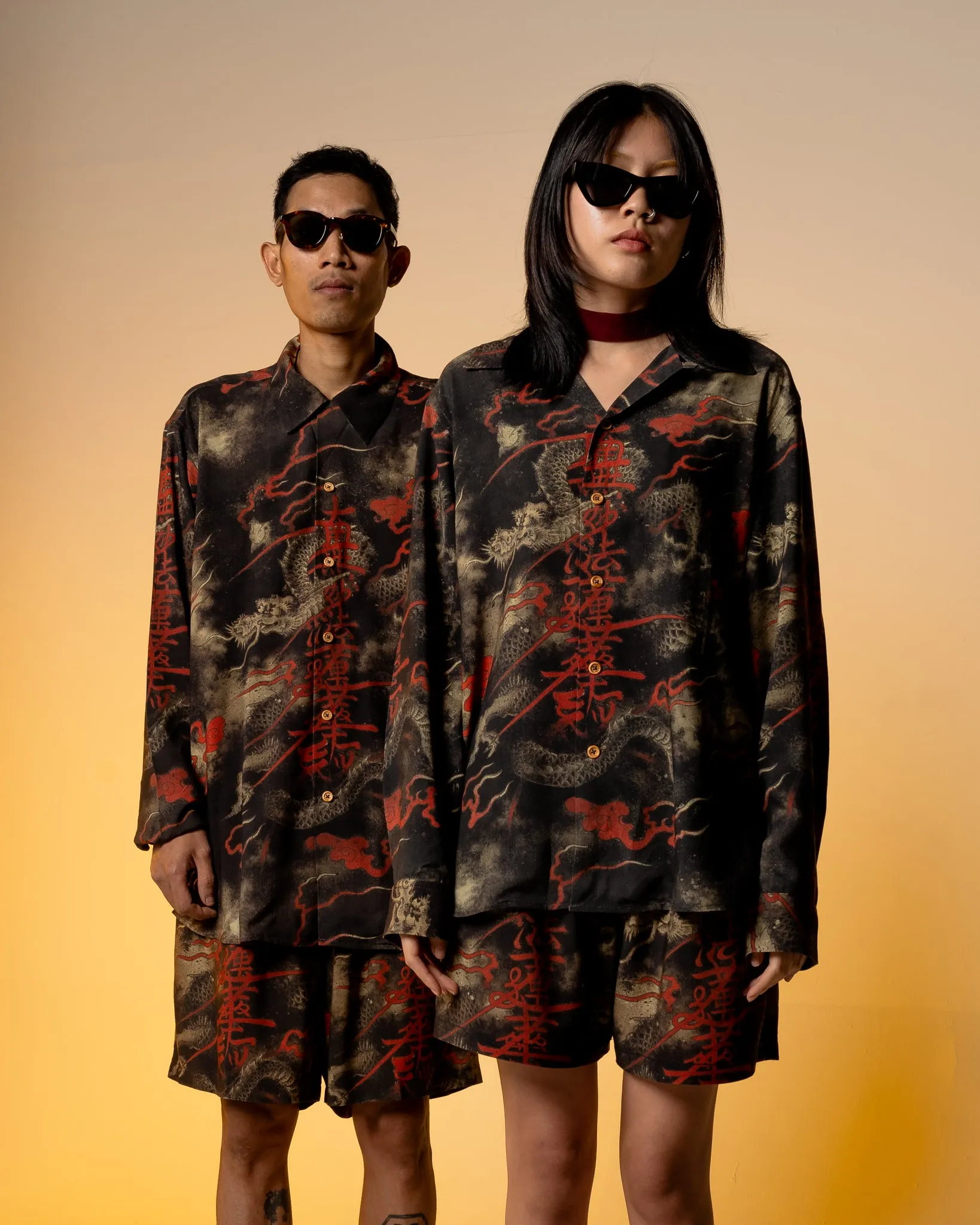 [UNISEX] SHANE TAN X LOCO MOSQUITO "DAIMOKU DRAGON" SHORTS