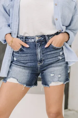Urban Fray Distressed Denim Shorts