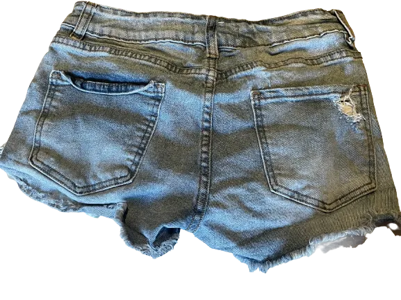Urban Heritage Cut Off Distressed Denim Shorts