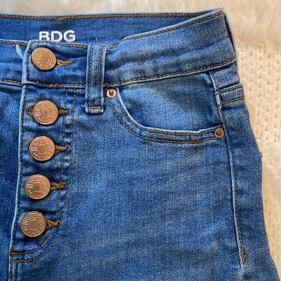 Urban outfitters BDG shorts cut offs high waisted button closure size 25 waist