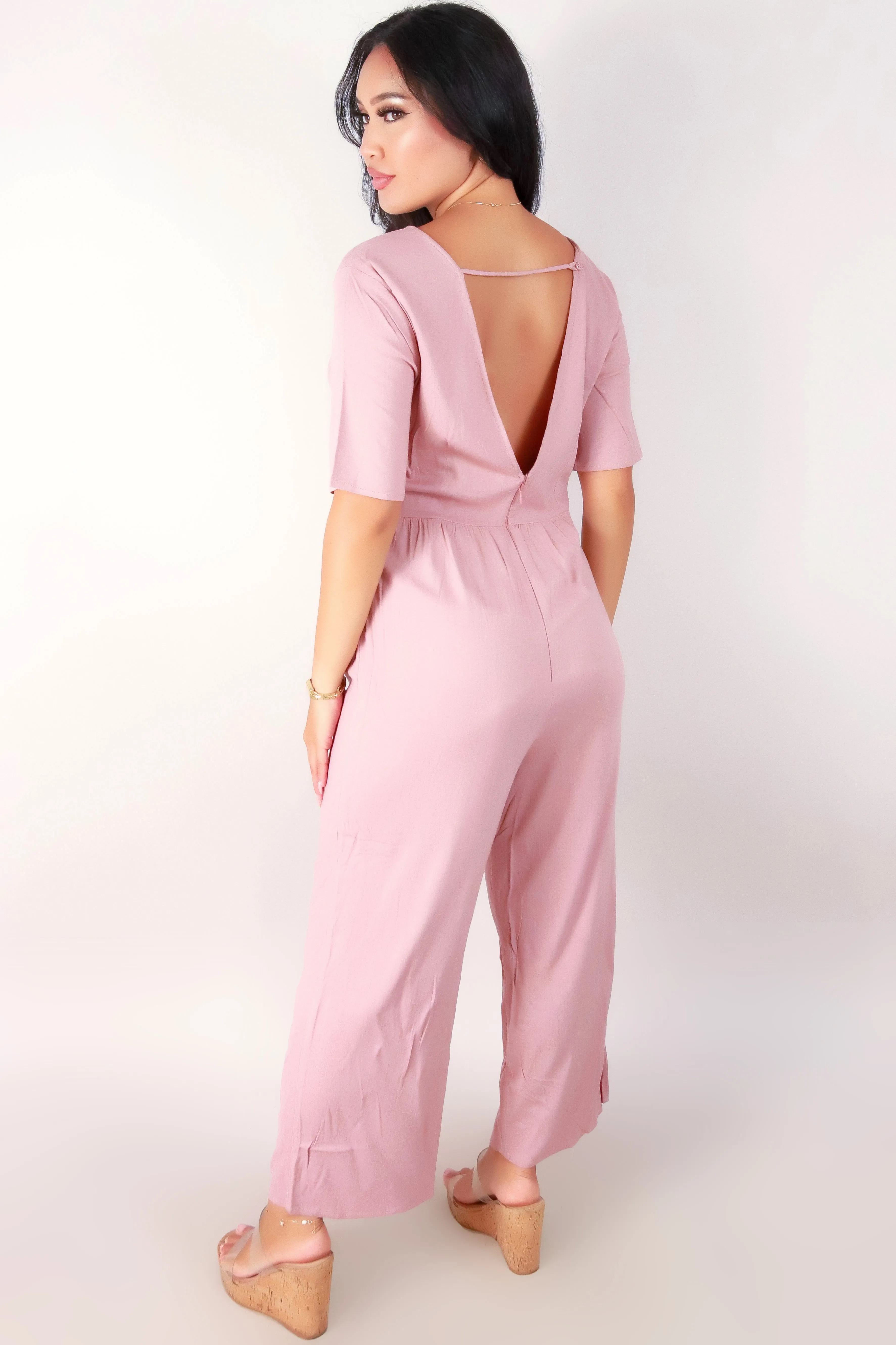 V-BACK JUMPSUIT