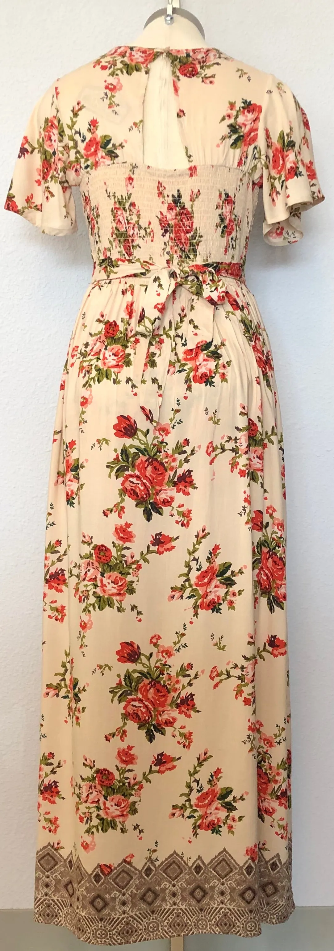 V-NECK MAXI ROMPER