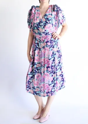Vintage Floral Dress D0126