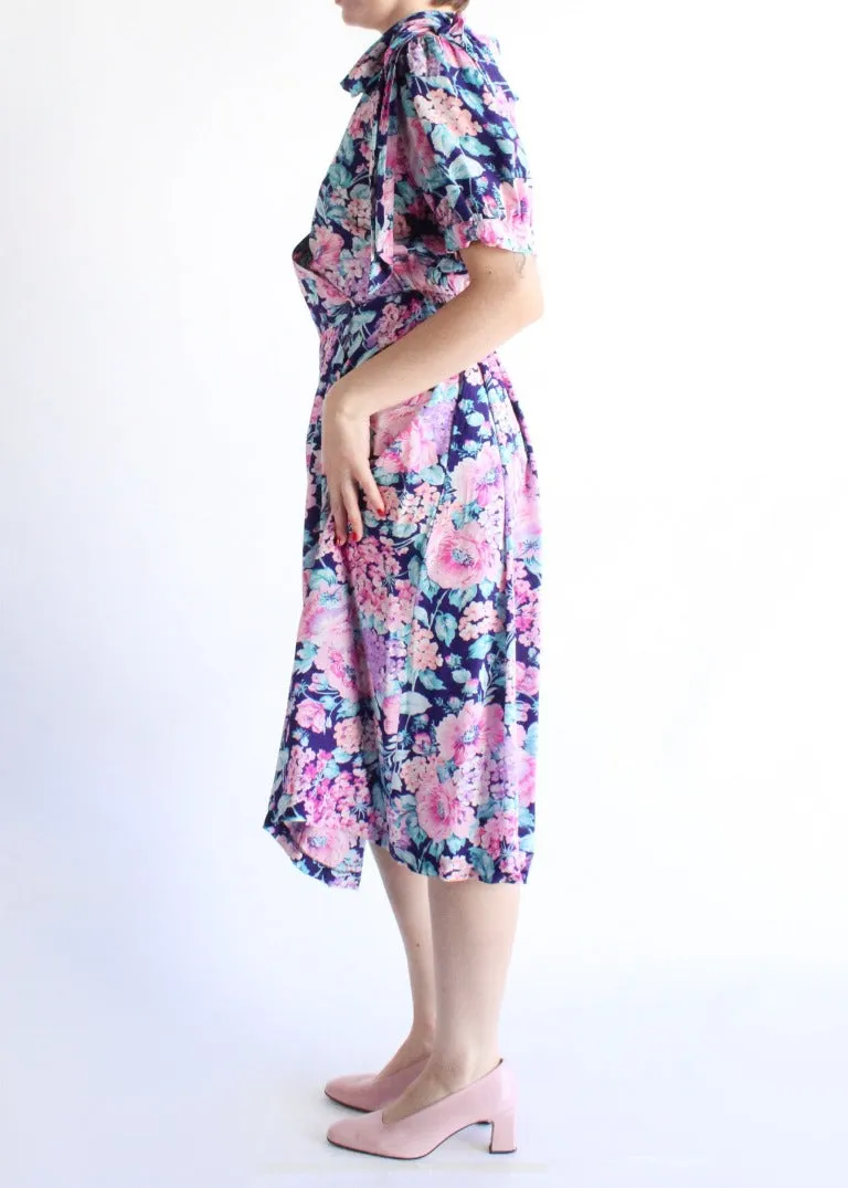 Vintage Floral Dress D0126