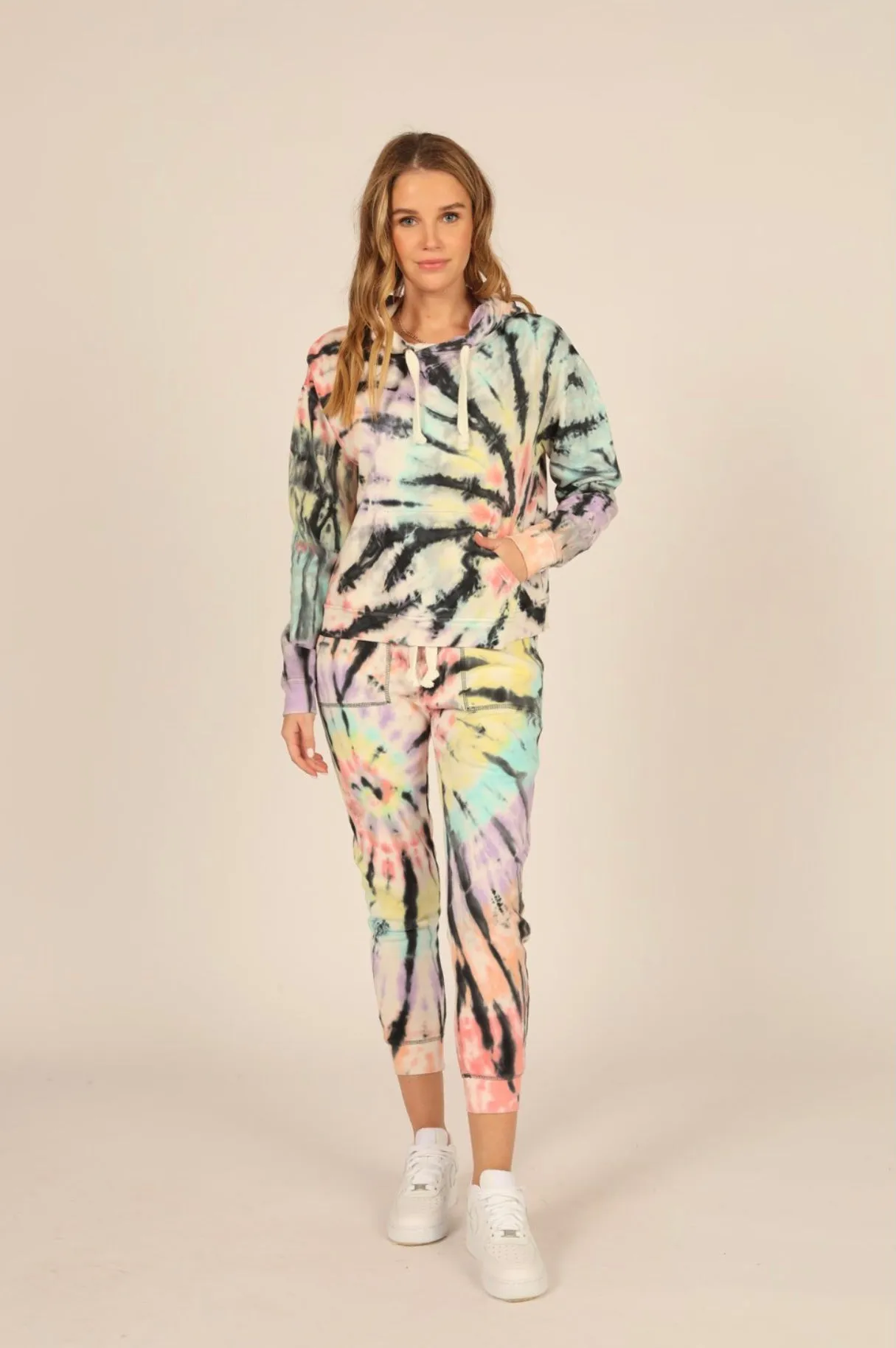 Vintage Havana Tie Dye Burnout Hoody
