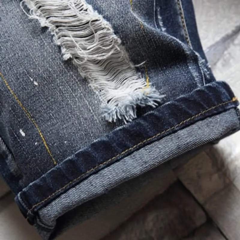 Warren Stylish Distressed Denim Shorts