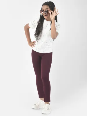 White Cut-Out Top