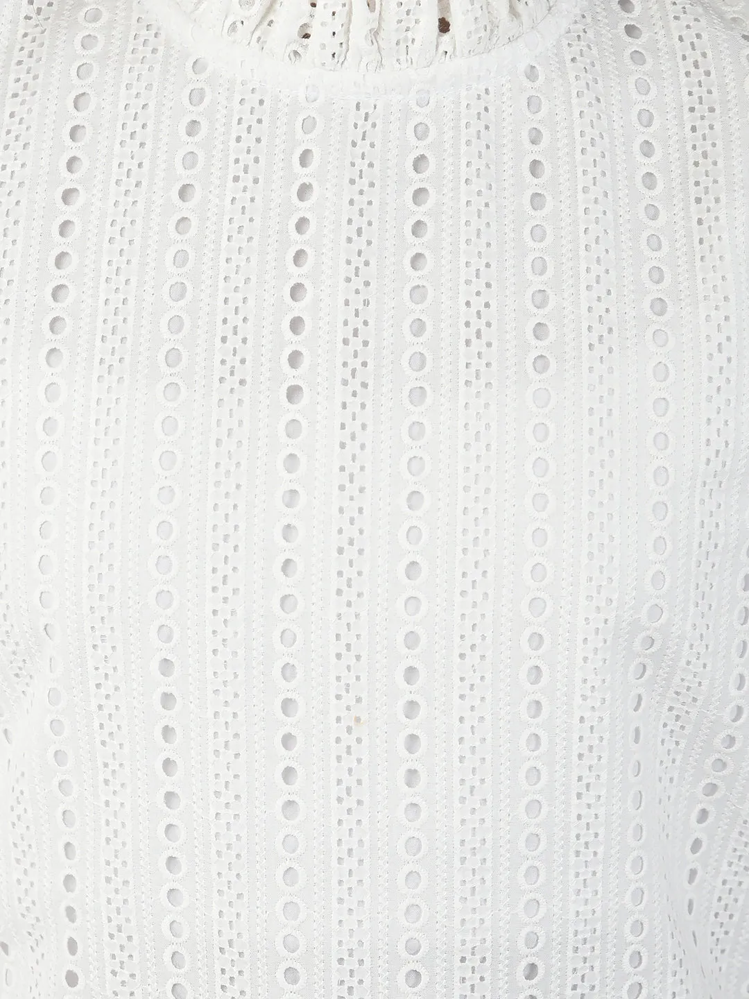 White Cut-Out Top