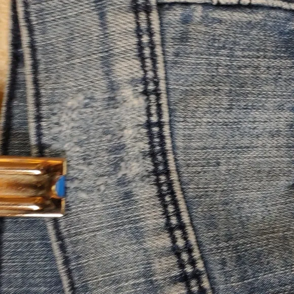 White House Black Market Noir Pedal Pusher Jean Shorts 4