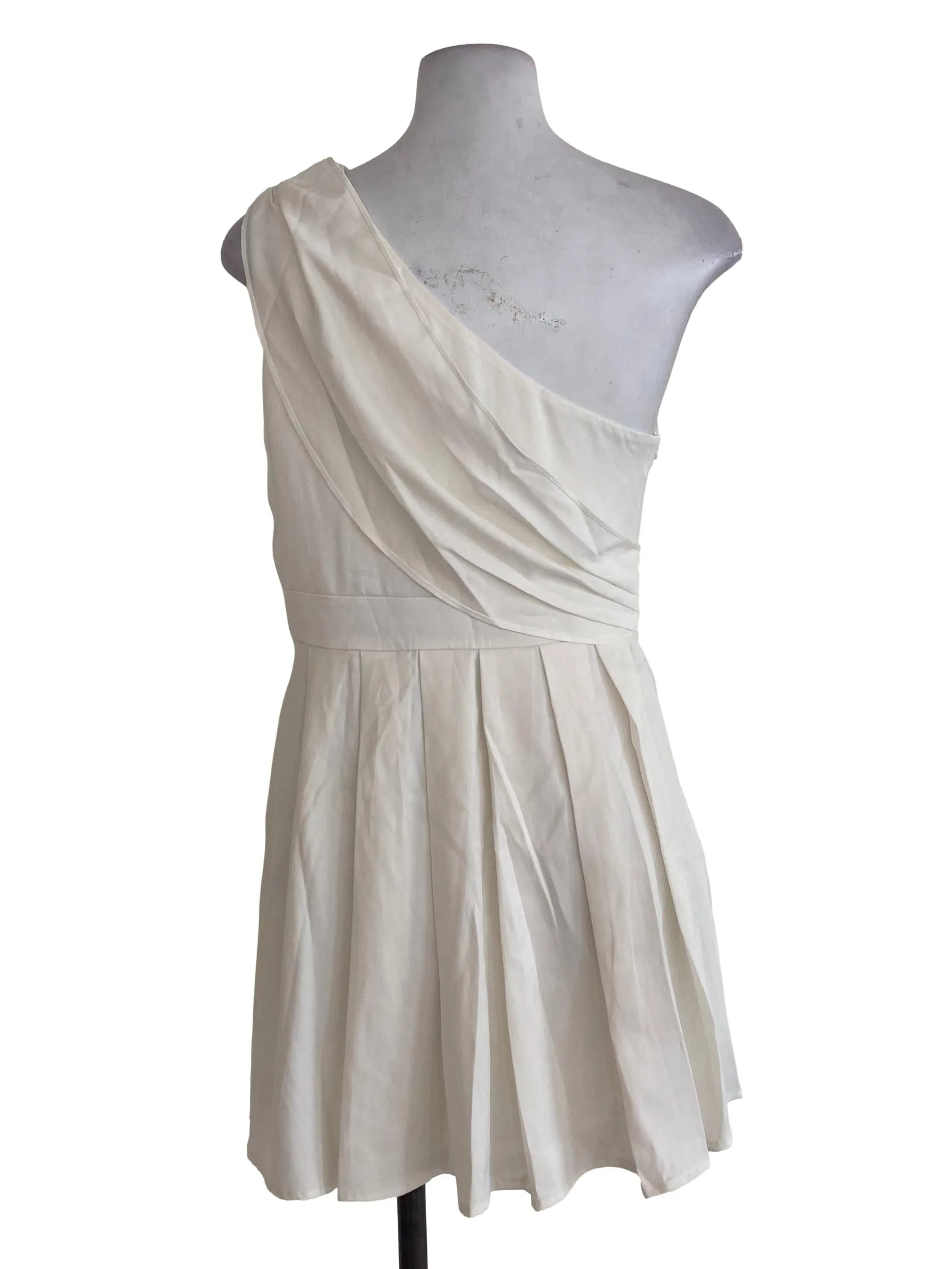 White One Shoulder Romper