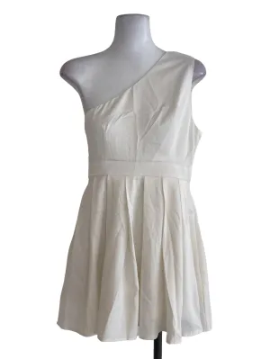 White One Shoulder Romper