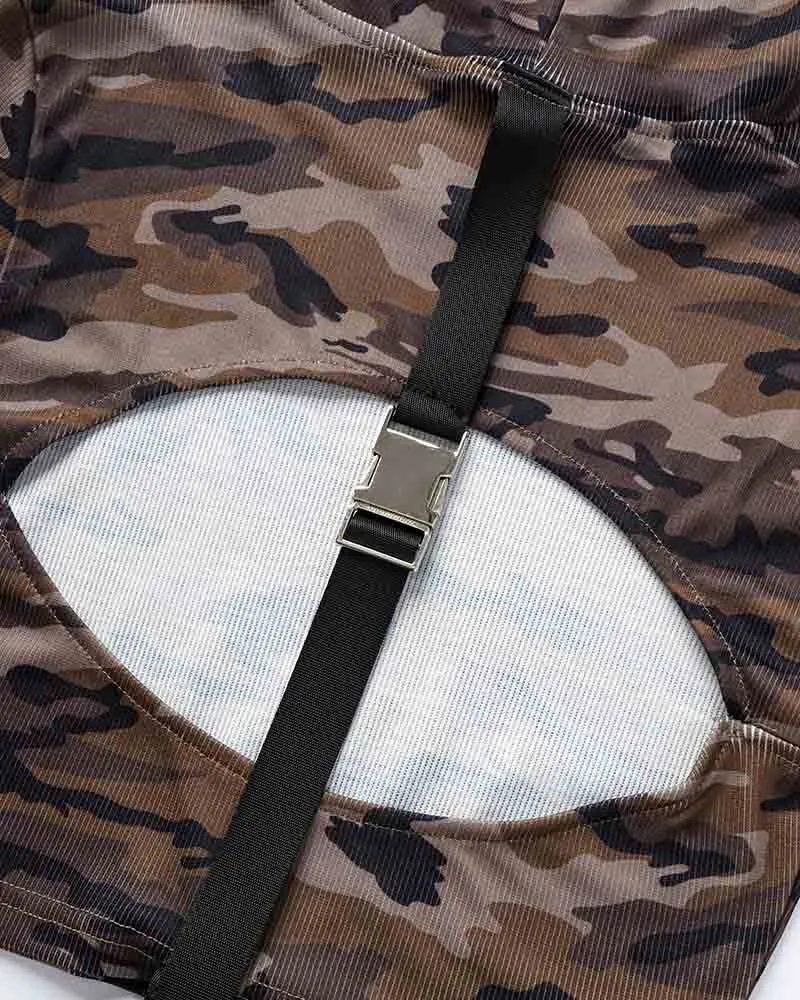 Wilderness Beck Camo Cropped Hoodie