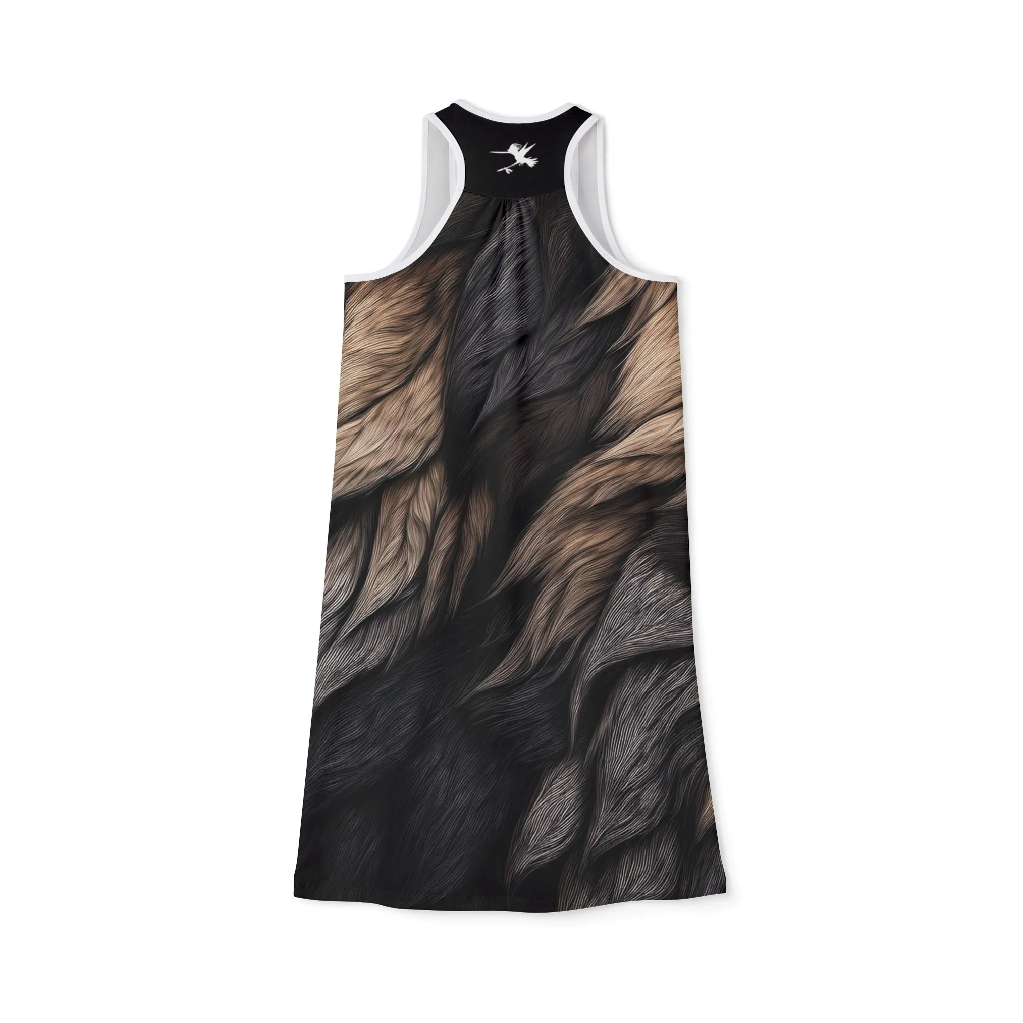 Wolf Fur Spear Racerback Dress