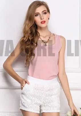 Women Clothes Chiffon Vest Sleeveless Tops Causal t shirt Women Vest tops 16 colors Vest Fashion