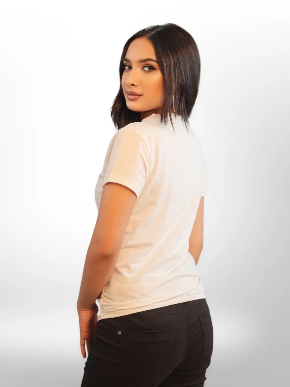 Women Cut Out Tops Half Sleeve