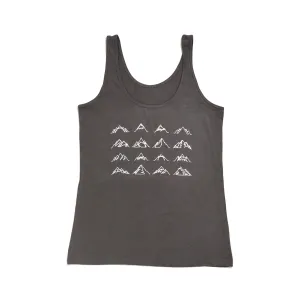 Women's 16 Mountains Upcycled Tank in Grey (Small)