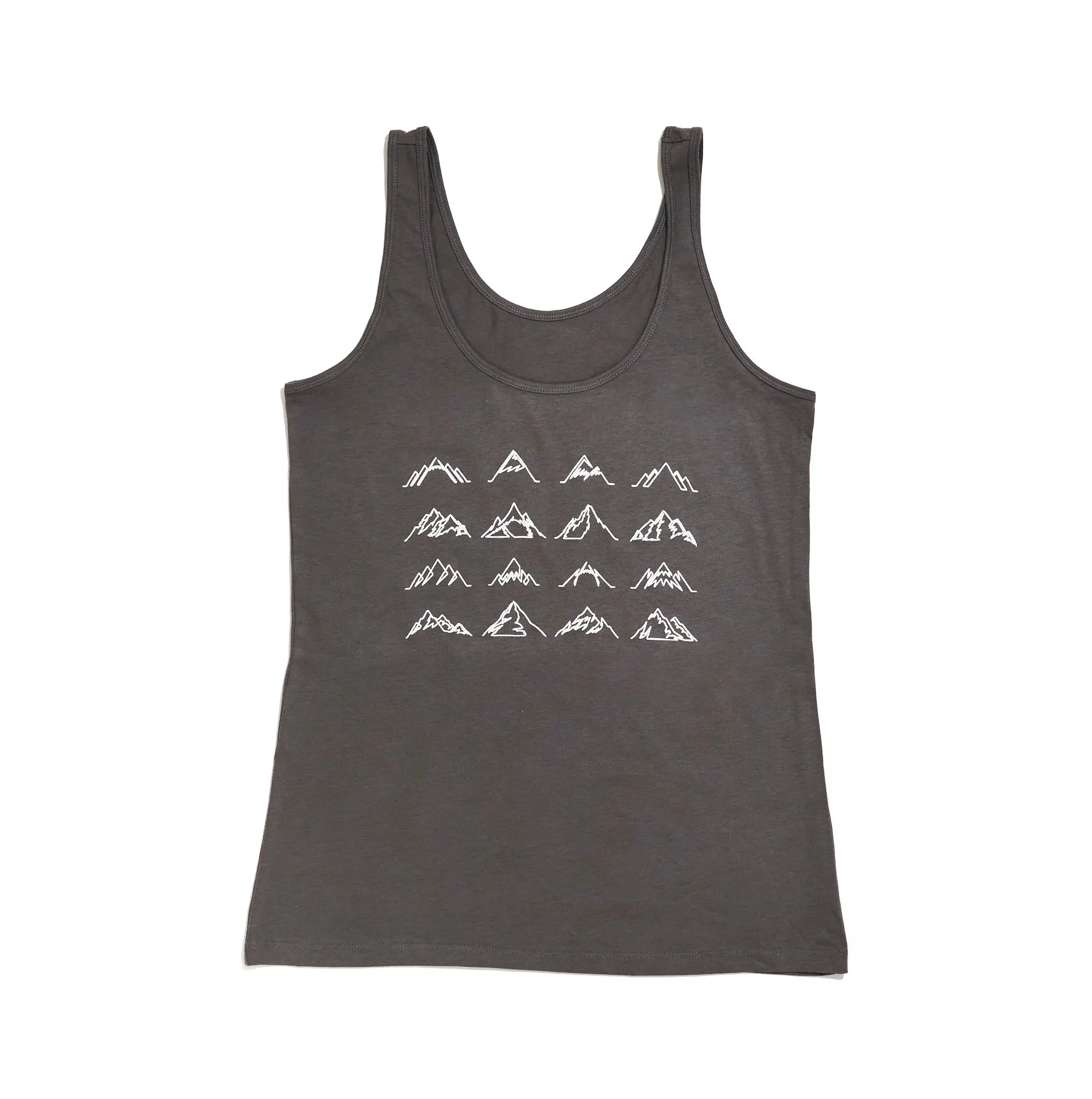 Women's 16 Mountains Upcycled Tank in Grey (Small)