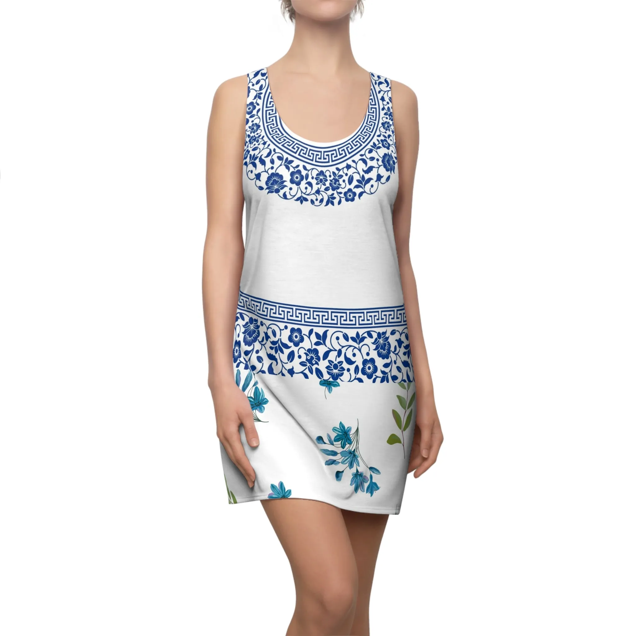 Women's Cut & Sew Racerback Dress (AOP)