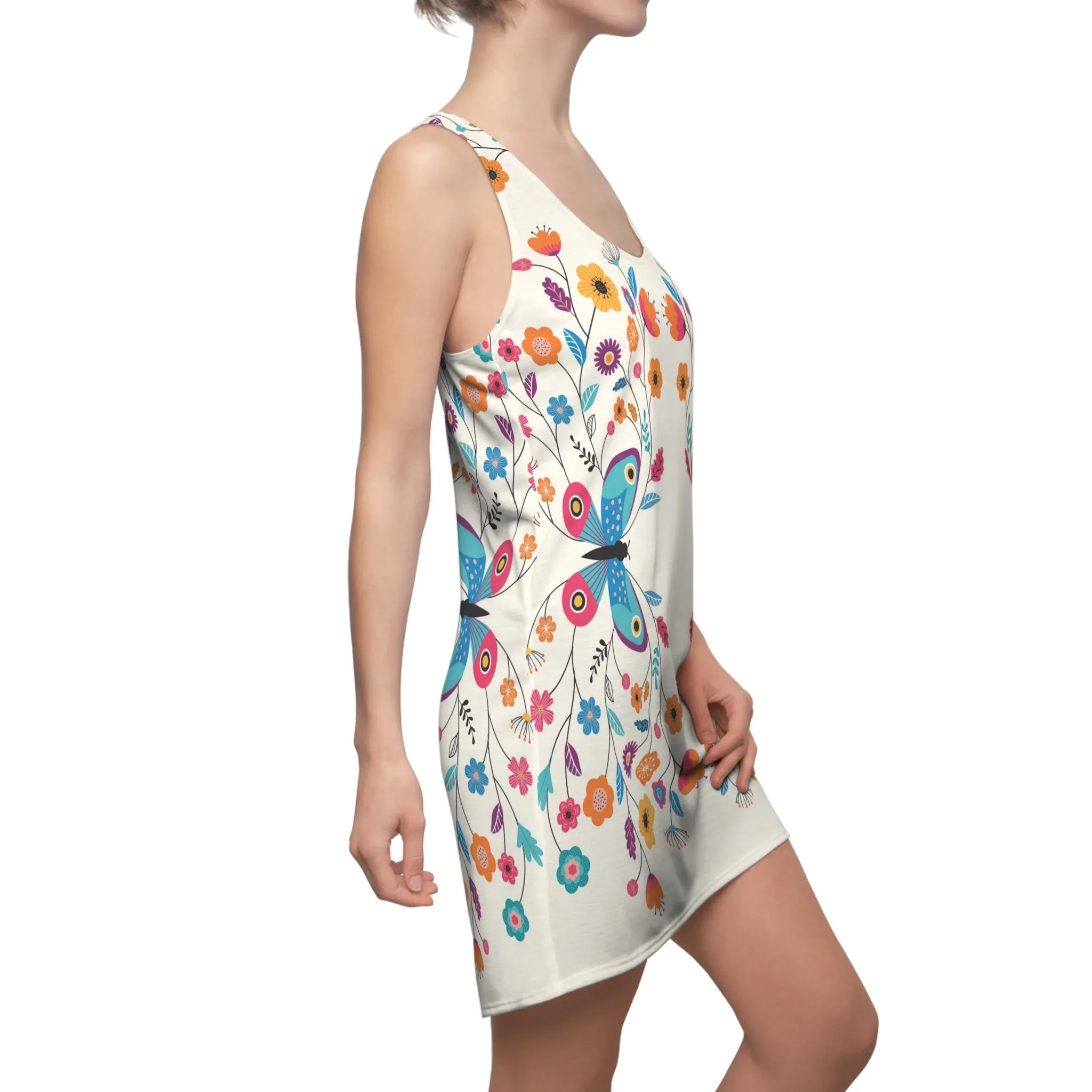 Women's Cut & Sew Racerback Dress (AOP)