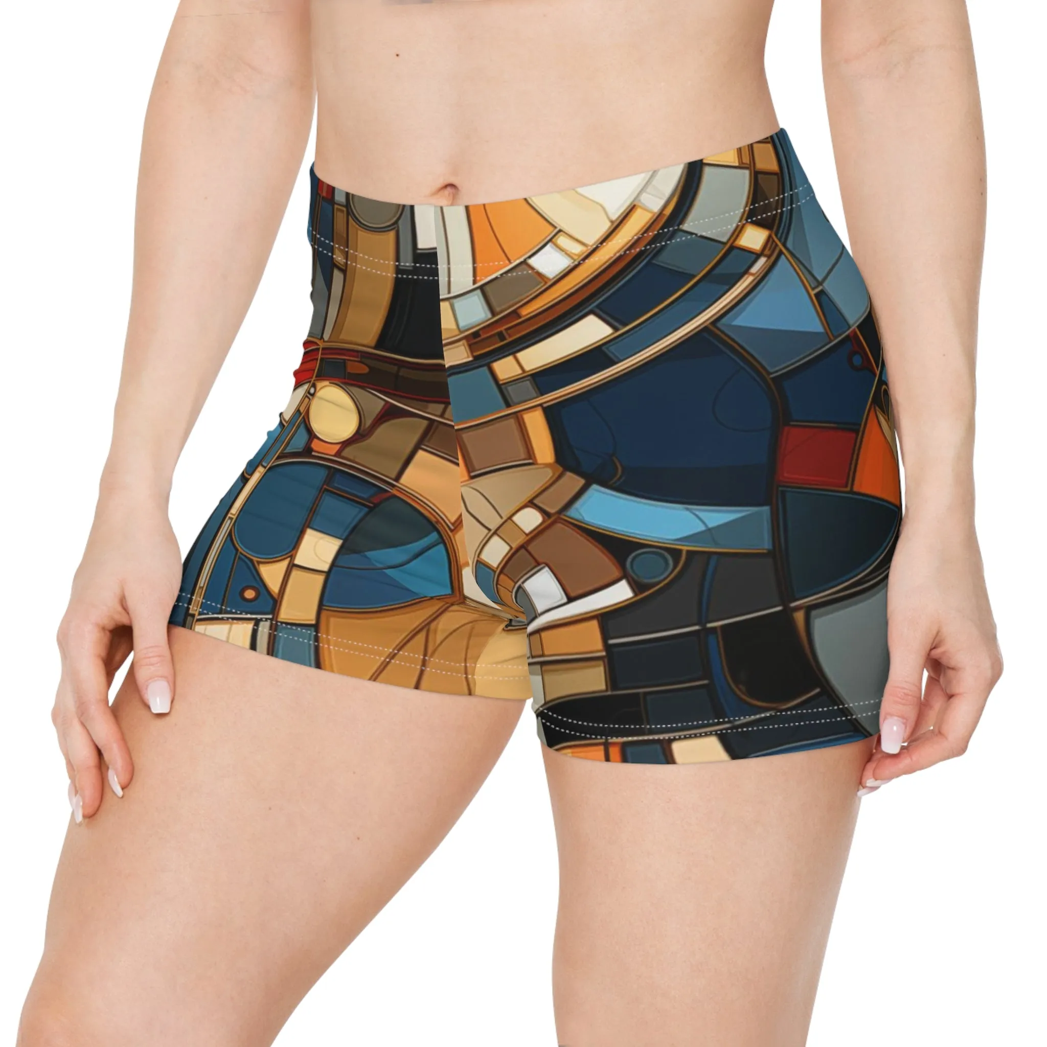 Workout Shorts - Arne Confucius 70s Sci Fi Nebula