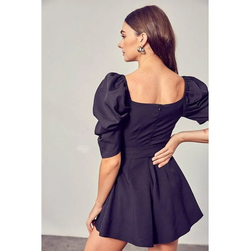 Wrap Front Side Tie Romper