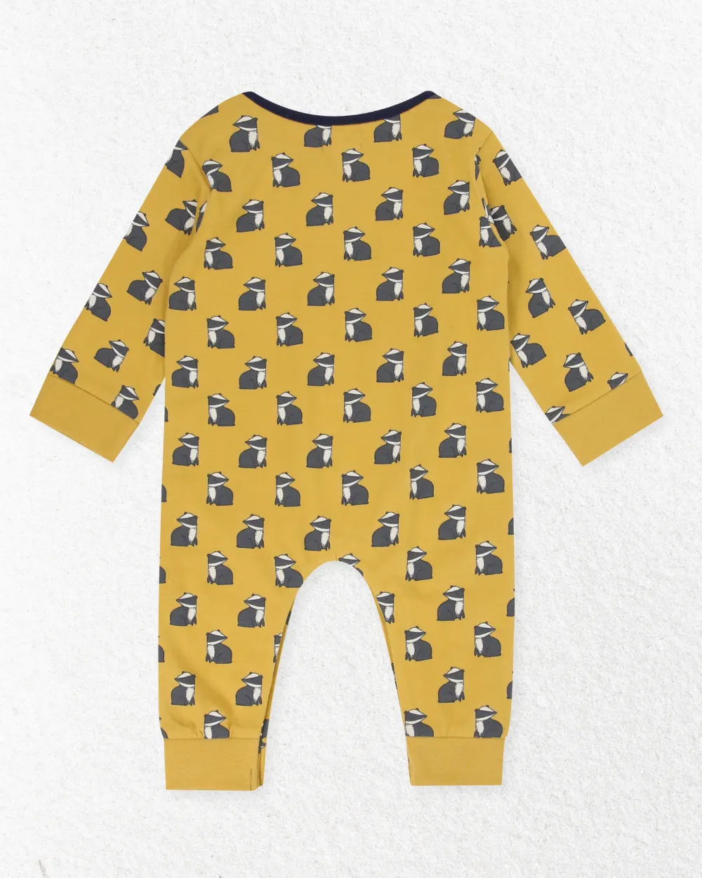 Yellow Badger Print Romper