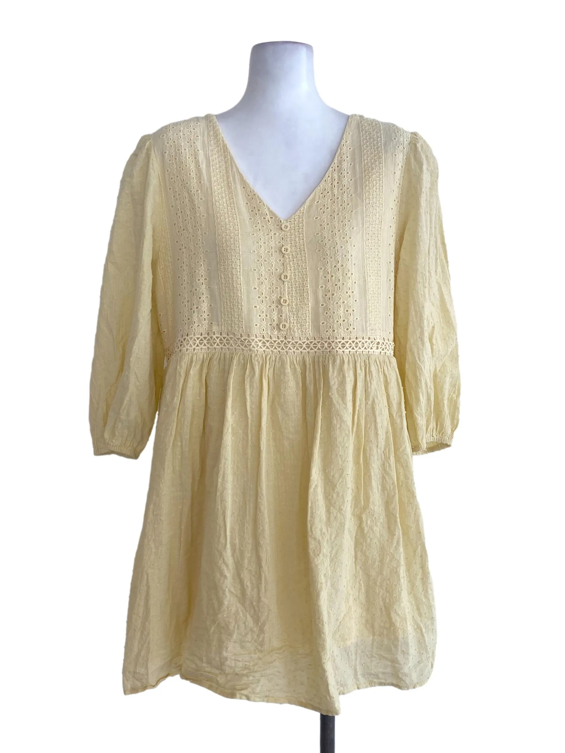 Yellow V Neck Romper