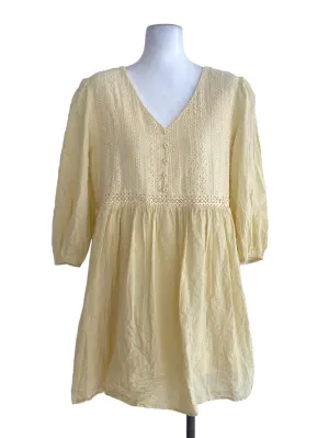 Yellow V Neck Romper